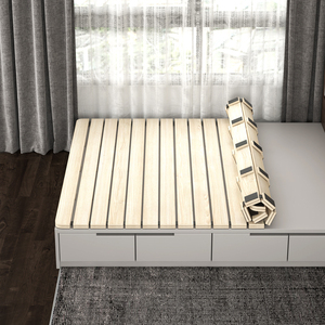 防潮排骨架榻榻米透气卷折叠板1.51.8米硬床板简易实木床垫架子