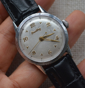 二手瑞士原装古董手表 百年灵男士手动机械手表