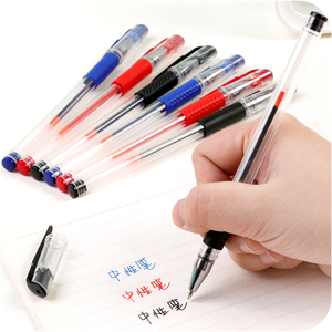 学生用中性笔韩国创意红黑蓝笔签字笔商务文具用品学习办公笔黑色