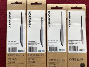 瑞典莫拉碳钢夹钢刀片 碳钢2号 夹钢311 渔刀片