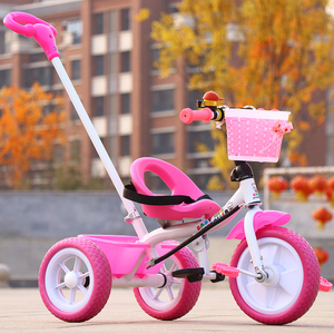 儿童三轮车1-3-4-5岁宝宝可骑行小孩脚踏车可坐人手推车自行车