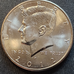 美国 半美元50美分 硬币50分鹰版肯尼迪总统币年份随机 全新unc