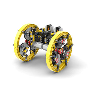 兼容国产积木电动工程机械组模型小小工程师可变形两轮车遥控套装