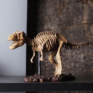 霸王龙骨骼化石模型轻奢高档工艺品装饰品电视柜办公室书柜小摆件