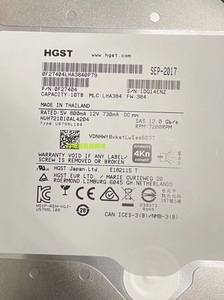 HGST/日立 HUH721010AL4204 10T SAS 服务器硬盘