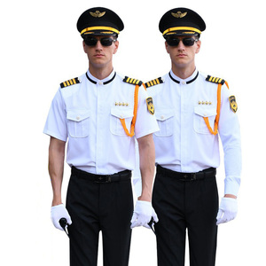 保安服春夏季新款安保制服衬衣空少立领工装安保物业礼宾服套装