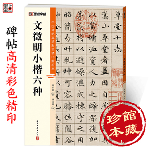 文征明小楷六种墨点字帖中国碑帖高清彩色精印解析本文徵明草堂十志落花诗离骚视频精讲硬笔临摹毛笔书法字帖小楷临摹范本