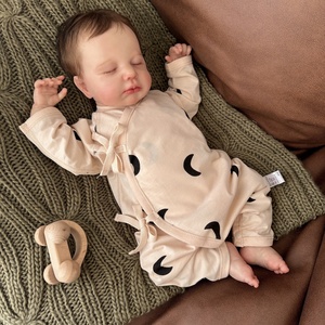 新生婴儿夏季薄款连体衣长袖纯棉无骨宝宝空调服睡衣初生儿爬服装