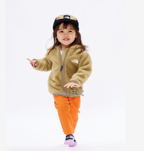 日本商场折扣代购NAB72307北面婴儿珊瑚绒保暖连帽外套 新款
