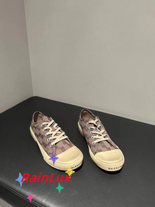 2月6日折扣村代购Balenciaga巴黎世家Paris老花做旧时尚休闲鞋