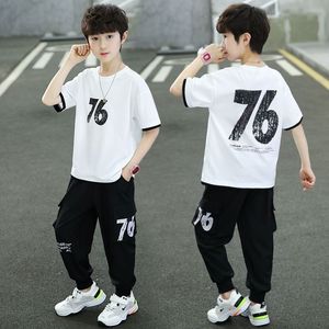 巴­拉巴­拉6-12岁男童夏装套装2023新款中大童男孩夏季韩版帅气