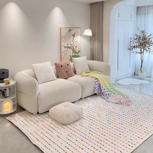 TipToe彩虹光点地毯客厅家用简约茶几垫子高级轻奢房间卧室床边毯