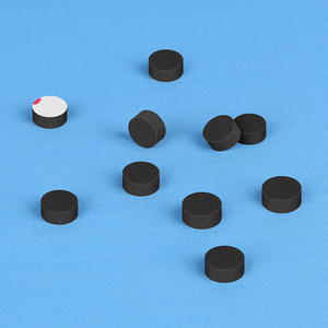 黑色茶盘脚垫圆形粘贴垫茶具增高中式工艺品摆件硅胶防滑垫零配件