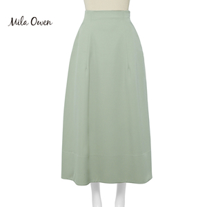 Mila Owen 2023夏季新款温柔气质高腰收腰蓬蓬半身裙女士通勤裙子