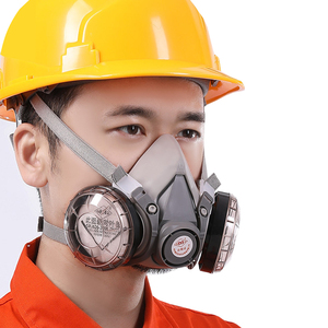 双罐防尘口罩防工业粉尘高效过滤棉煤矿打磨电焊工防护面具口鼻罩