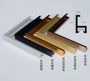 现代简约铝合金相框广告框型材组合外框金属边框开模定做侧面拉丝