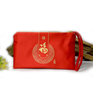 刺绣手拿包红包零钱收纳硬币包手机包福字创意礼品礼物新年中国风