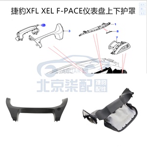 适用于捷豹XFL XEL F-PACE液晶仪表盘上下护罩 仪表上下盖子面板