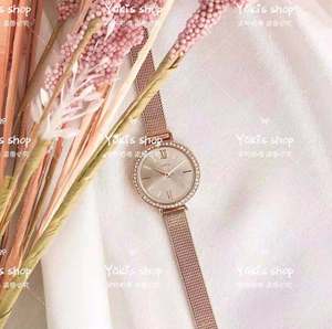 韩国专柜正品LLOYD 镶钻玫瑰金银色 钢带 时尚ins风手表女 李佳琦