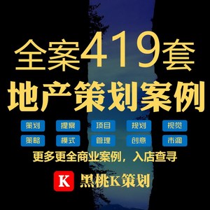 房地产文案策划全案419品牌楼书项目包装知名