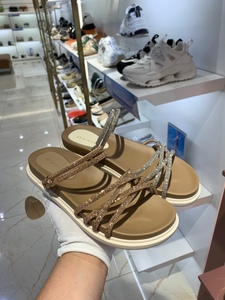 AOLUN澳伦皮鞋实体店女鞋 2023年夏季新品休闲平底鞋拖凉鞋两用款