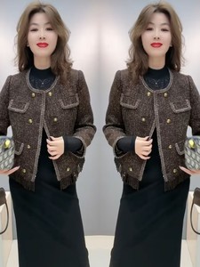 韩版时尚香风小外套女2024年春秋新款洋气显瘦百搭短款呢子上衣潮
