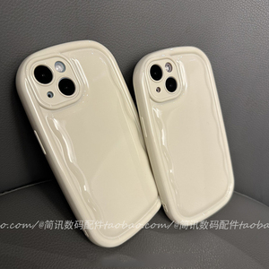 INS椭圆奶白气囊适用oppo11手机壳findx5保护套reno9闪粉果冻8/6pro亮面硅胶r17软4se全包3肥皂壳k10马卡龙k9