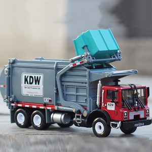凯迪威合金物料运输车儿童玩具车仿真垃圾车清洁环卫车工程车模型