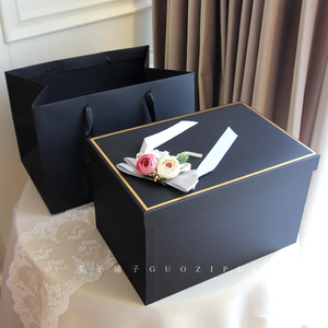 放衣服鞋子礼物盒大号包装盒空盒纯色简约伴手礼盒高级感礼品盒