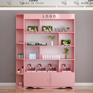 化妆品展示柜组合货架展示架陈列货柜美甲小柜子美容院产品展柜