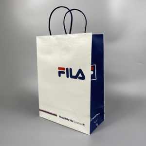 FILA/斐乐新款专柜购物纸袋手提鞋盒袋包装袋环保购物牛皮礼品袋