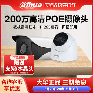 大华200万高清夜视摄影头1080P网络POE摄像机监控器室内外IPC1230