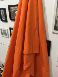 面料布料纯色防尘婚庆服装设计背景拍照摄影爱马仕橘色桔黄色橙色