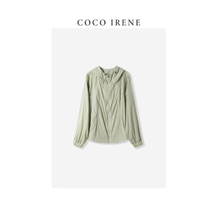 COCO IRENE 24年夏季新款舒适户外防晒风衣外套女Q