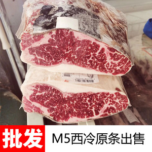 m5西冷红标prime（吨价不包邮）1kg安格斯原切牛排雪花肉牛整条发