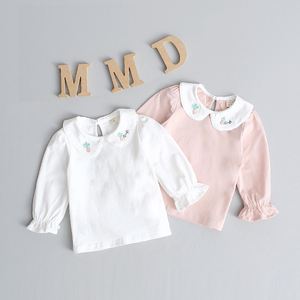 婴儿春季T恤0-4岁女宝宝百搭打底衫小童纯棉上衣女童洋气春装衣服