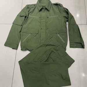 库存退役老货 87式夏作训服 的确良结实宽松劳动工作服套装