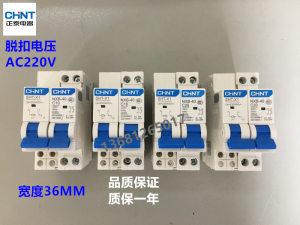 正泰断路器NXB-40 2P带消防分励脱扣AC220V消防空气开关 强切开关