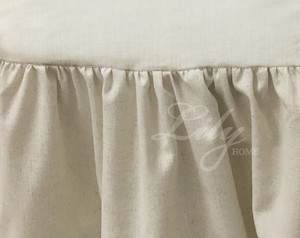 欧式现代简约棉麻床尾长凳套裙茶几沙发凳加厚全包保护罩 可定制