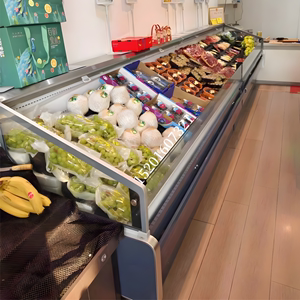 敞开式水果果切展示柜超市水果促销保鲜柜定做卧式风冷水果冷藏柜