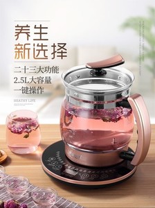 养生壶烧水全自动加厚玻璃电煮茶壶中药壶煎药大容量2L-2.5升黑茶
