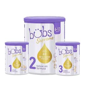 Bubs贝臻A2 β-酪蛋白牛奶粉1段2段3段800g