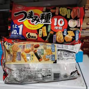 现货 日本龟田  什锦海鲜渔汁仙贝煎饼米饼龙虾片10种混合