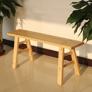 柏木凳实木凳餐桌长登原木大木板凳条凳学生练功凳工厂凳长条凳子