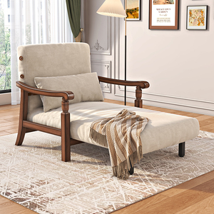 全实木沙发床伸缩可折叠两用单人沙发小户型多功能单人椅懒人沙发