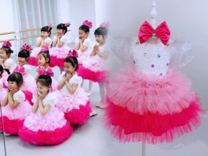 儿童演出服女童蓬蓬裙可爱公主裙小甜甜的梦幼儿舞蹈蛋糕裙表演服