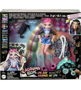 Monster High怪物高中 蓝色Spa day水疗日 鱼妹组合套装 娃娃玩具