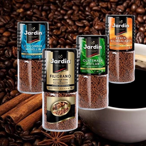 俄罗斯进口Jardin火苗咖啡 瓶装速溶纯苦黑咖啡颗粒香醇95克 包邮