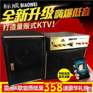 标威DK-6 家庭KTV音响套装会议功放专业卡包音箱 电视H5CLSNC756