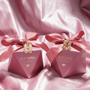 结婚喜糖盒子创意喜糖礼盒韩式浪漫婚礼喜糖袋欧式婚庆糖果礼品盒
